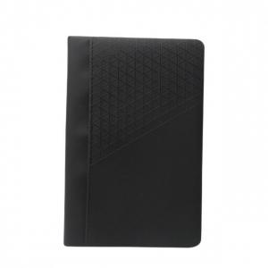 Libreta negra en terminado rubber