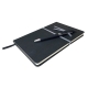 Libreta negra en curpiel