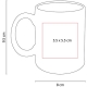 Taza de cerámica ESPIRIT azul cobalto 325 ml