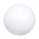 Pelota anti estrés lisa blanca