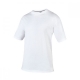 Playera cuello redondo con manga corta color blanco talla CH
