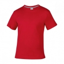 Playera cuello redondo con manga corta color rojo talla EXG