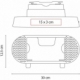 Amplificador de imagen para smartphone con bocina bluetooth