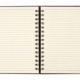 Libreta Lino con espiral y elástico