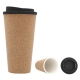 Vaso termo doble pared de corcho y plástico 470 ml con tapa