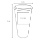 Vaso termo doble pared de corcho y plástico 470 ml con tapa
