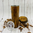 Termo Nogal de acero con acabado tipo madera 650 ml