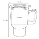 Termos de doble pared ONIX 450 ml con asa