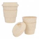 Vaso ecológico de fibra de bambú 350 ml con tapa