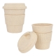Vaso ecológico de fibra de bambú 350 ml con tapa