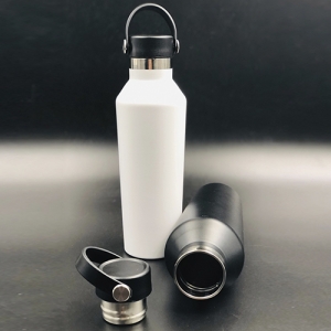 Termo doble pared Armani con asa, textura y 560 ml