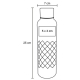 Cilindro de Acero con relieve en cuerpo Quartz 800 ml Ánfora