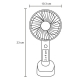 Ventilador de mano portátil recargable FAN