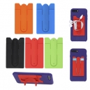 Tarjetero de silicón con clip retráctil SILCA para celular