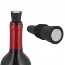 Tapón para botella de vino con detalle superior de metal