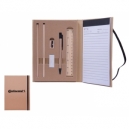Estuche ecológico Wood con Bloc y accesorios