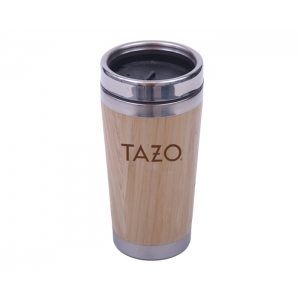 Termo 450 ml de bambú Allen con acero y doble pared
