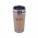 Termo 450 ml de bambú Allen con acero y doble pared