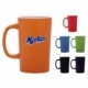 Taza semi cónica Latte brillante bi tono 15 Oz