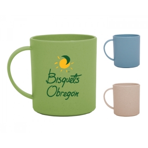 Taza o tarro ecológico a base de fibra de trigo 10 Oz