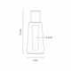 Gel antibacterial reutilizable 62 por ciento en bote rectangular 30 ML