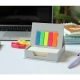 Set con 120 hojas cuadradas y notas adhesivas de colores