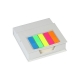 Set con 120 hojas cuadradas y notas adhesivas de colores