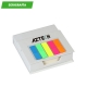 Set con 120 hojas cuadradas y notas adhesivas de colores