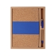 Set de libreta y bolígrafo o pluma de corho y PU