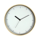 Reloj de pared con arillo plástico tipo bambú