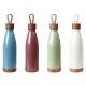 Termo de acero inoxidable Coruña con detales amaderados 500 ml