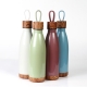 Termo de acero inoxidable Coruña con detales amaderados 500 ml