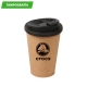 Vaso café de corcho con tapa antiderrame 350 ml