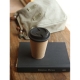 Vaso café Girona de corcho con tapa antiderrame 450 ml