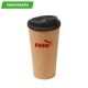 Vaso café Girona de corcho con tapa antiderrame 450 ml