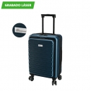 Maleta con ruedas tipo trolley rígida con candado y puerto USB