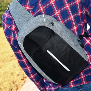 Mochila back pack de un asa o de un hombro antirobo