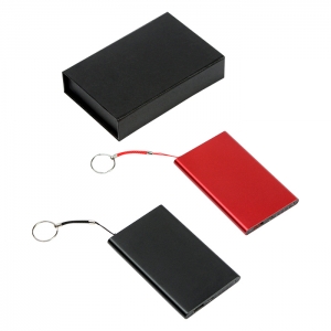 Cargador o power bank 4000 mAh rectangular de metal
