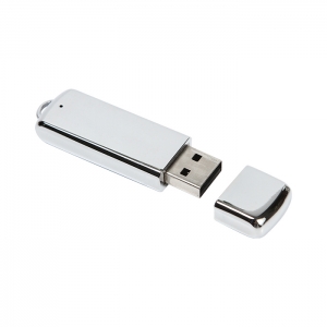 Memoria USB metálica 8 GB con bordes redondeados