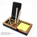 Charola u organizador de escritorio Mini MDF y Caoba