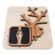Joyero en forma de árbol MDF y Caoba
