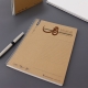 Libreta o cuaderno Maruman Kraft grande con espiral