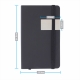 Libreta Peach con placa para grabar y resorte