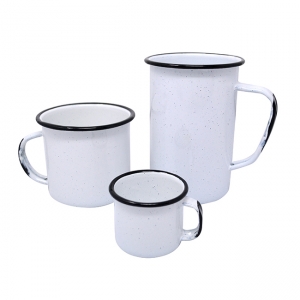 Tarro cervecero de acero vitrificado tipo Peltre 450 ml