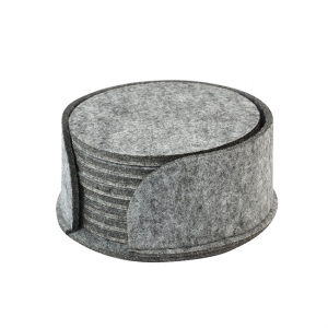 Porta vasos en set Orión hecho de fieltro