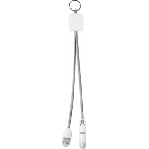 Juego de cables para celular TYPE C o apple iphone y llavero