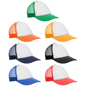 Gorra Trucker o de camionero con malla posterior y frente sublimable