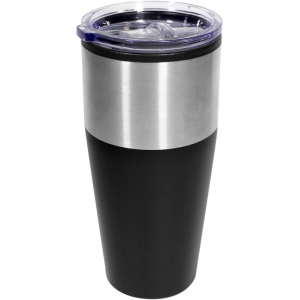 Termo o taza térmica doble pared Dyker 600 ml acero y plástico