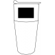Termo o taza térmica doble pared Dyker 600 ml acero y plástico