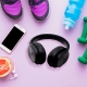 Audífonos bluetooth de diadema con radio FM